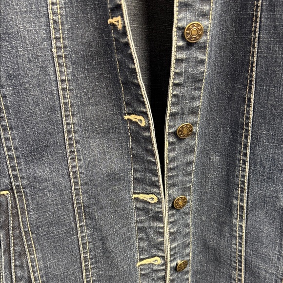 Live a Little Classic Blue Jean Jacket - Picture 3 of 4